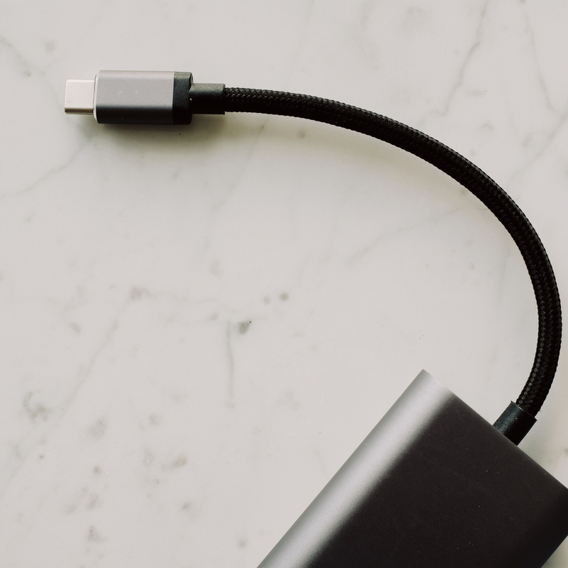 USB-C to USB-C კაბელი, 1მ